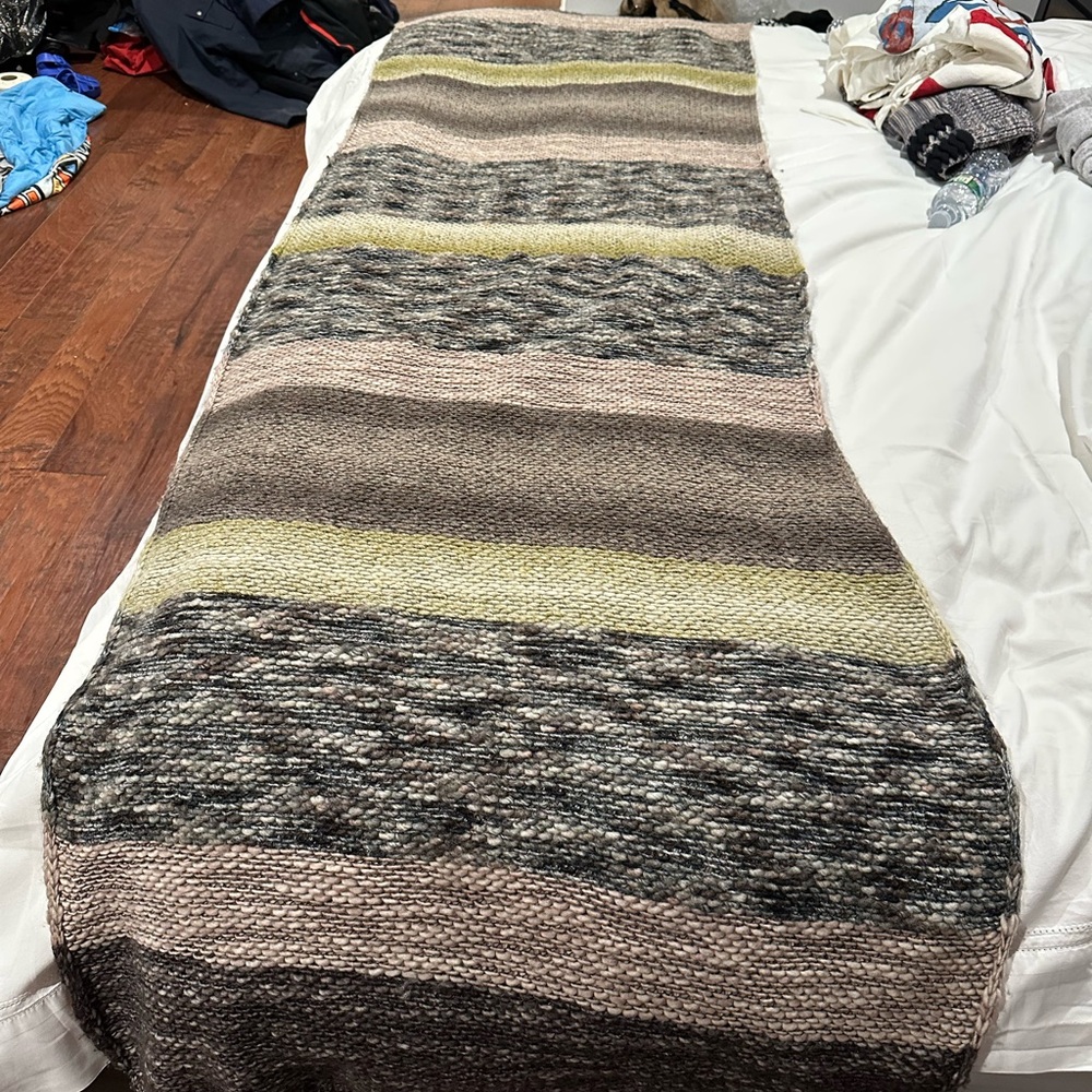 Missoni Textured Knit Scarf/Wrap in Earth Tones
